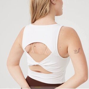 Aerie Thumbs Up Twist Back Tank Top